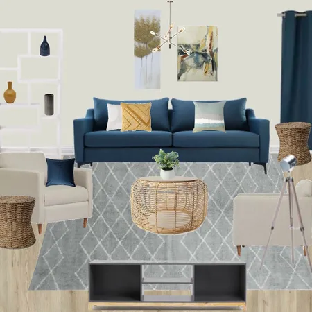 L17 - LIVING ROOM CONTEMPORARY BLUE Interior Design Mood Board by Taryn on Style Sourcebook