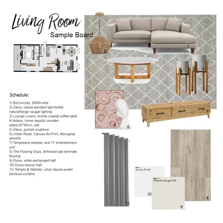 Sample board living Interior Design Mood Board by Angie63 on Style Sourcebook