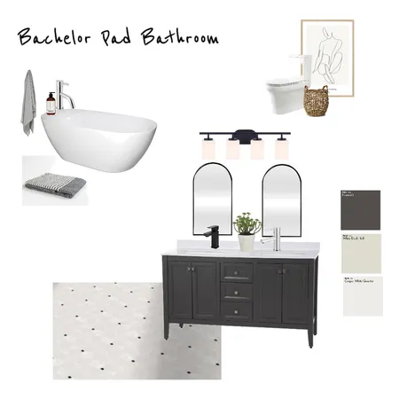 Bachelor Pad Bathroom Interior Design Mood Board by AlineGlover on Style Sourcebook