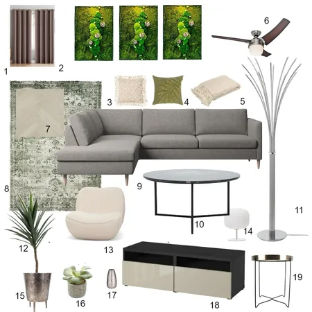 Module 9 Living room 2 Interior Design Mood Board by krisztina vizi on Style Sourcebook