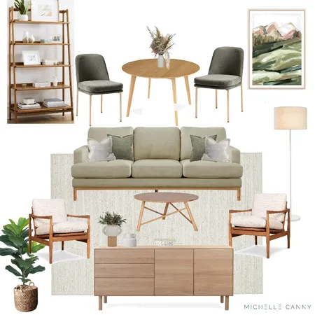 Living Area and Clinic Space Interior Design Mood Board by Michelle Canny Interiors on Style Sourcebook