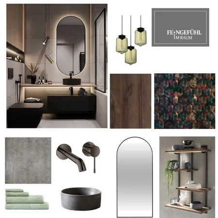 nasszone Dunkel Interior Design Mood Board by SollbergerC on Style Sourcebook