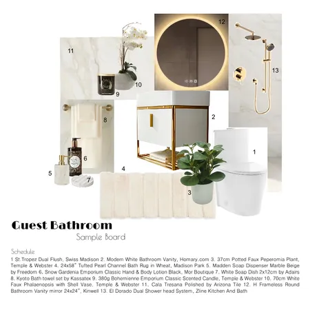 bath6 Interior Design Mood Board by Cazani Interiors By Evelyn K on Style Sourcebook