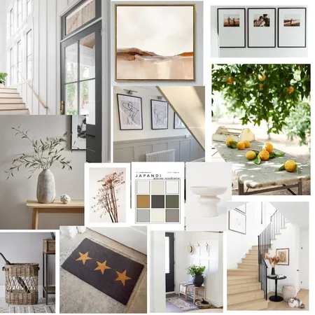 Modern country home entryway Interior Design Mood Board by Cinnamon Space Designs on Style Sourcebook
