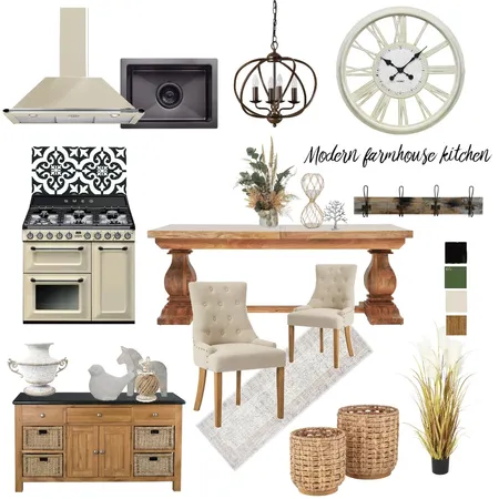 modern farmhouse kitchen Interior Design Mood Board by shadia20 on Style Sourcebook