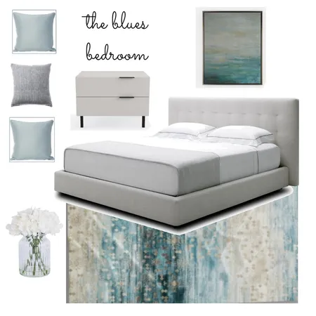 The Blues Bedroom Interior Design Mood Board by creative grace interiors on Style Sourcebook