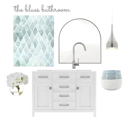 The Blues Bathroom Interior Design Mood Board by creative grace interiors on Style Sourcebook