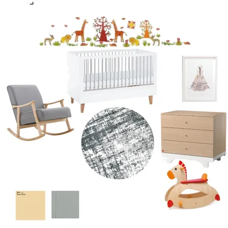 Nursery design board Interior Design Mood Board by Elcharis Interior Design on Style Sourcebook