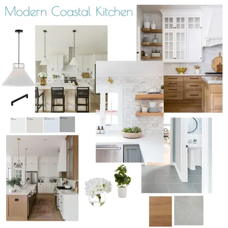 Modern Coastal Kitchen Interior Design Mood Board by Melissa G on Style Sourcebook