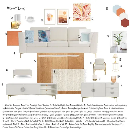Vibrant Living Interior Design Mood Board by Raff on Style Sourcebook