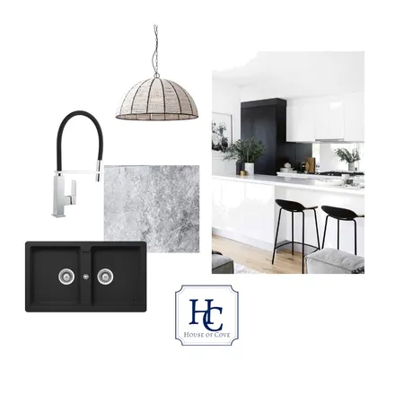 Monochromatic Kitchen Interior Design Mood Board by House of Cove on Style Sourcebook