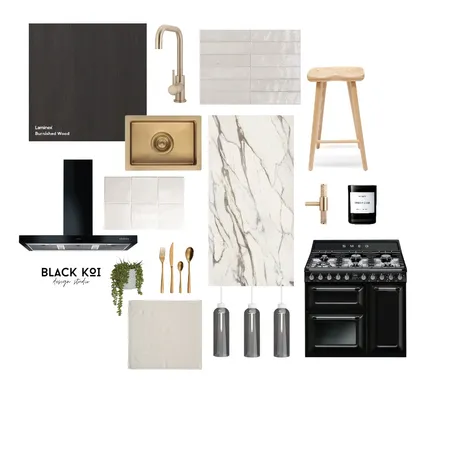 Urban Kitchen Interior Design Mood Board by Black Koi Design Studio on Style Sourcebook