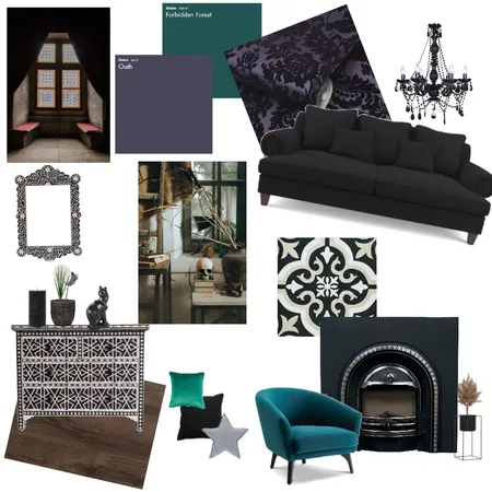 gothic Interior Design Mood Board by cadregainteriors on Style Sourcebook