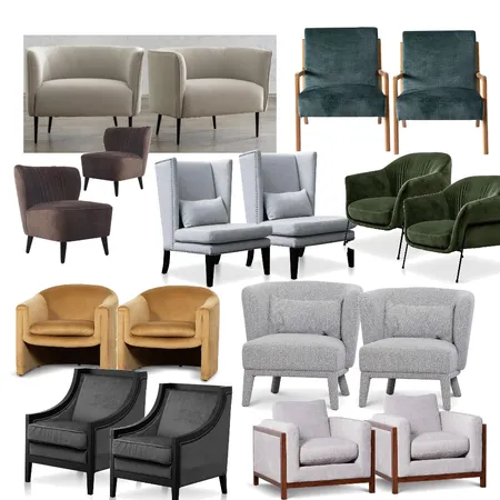 Armchairs Interior Design Mood Board by Oleander & Finch Interiors on Style Sourcebook