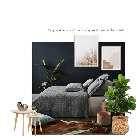 Deep blue bedroom Interior Design Mood Board by Hanna J on Style Sourcebook