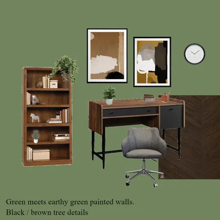 Green/brown office Interior Design Mood Board by Hanna J on Style Sourcebook