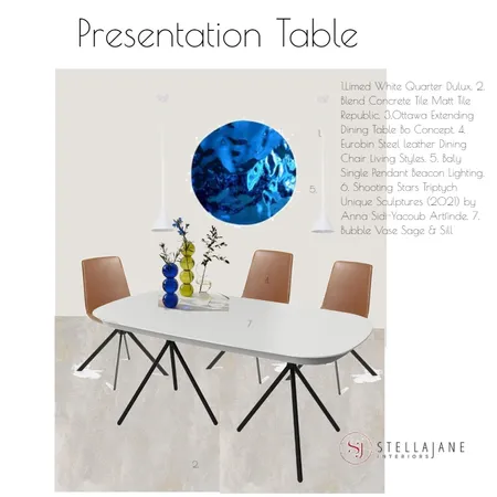 Presentation Table Interior Design Mood Board by StellaJane Interiors on Style Sourcebook