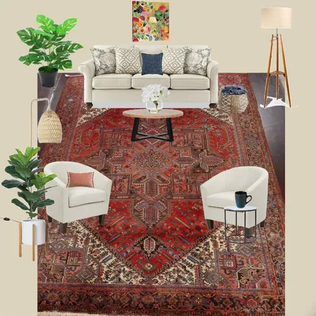 Living Room Big Rug Interior Design Mood Board by Jaleh on Style Sourcebook