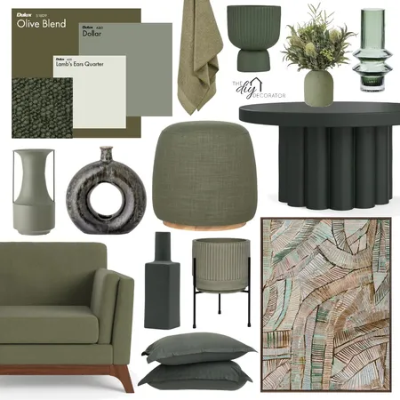 Greens Interior Design Mood Board by Thediydecorator on Style Sourcebook