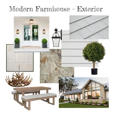 Modern Farmhouse - Exterior Interior Design Mood Board by chelsea.interiors on Style Sourcebook