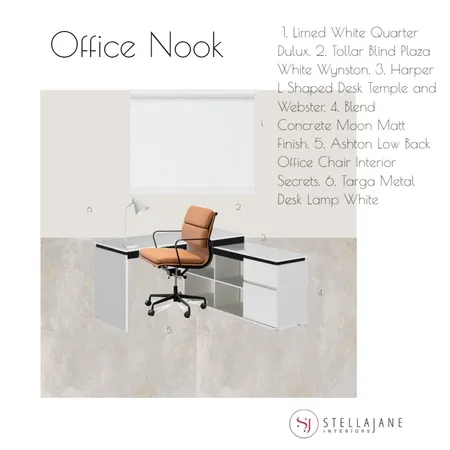 Office Nook Interior Design Mood Board by StellaJane Interiors on Style Sourcebook