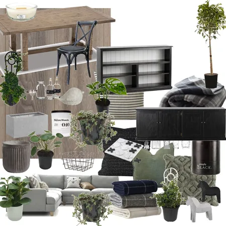 Plants option Printmakers draws Interior Design Mood Board by teesh on Style Sourcebook