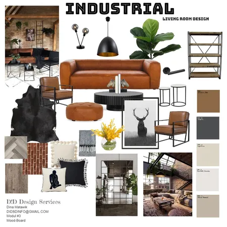Industrial Mood board JAN-2022 Interior Design Mood Board by D!D on Style Sourcebook
