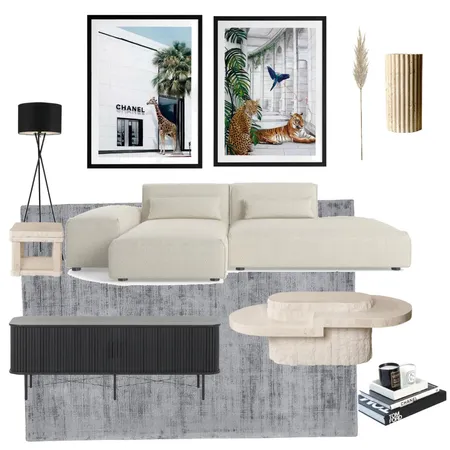 black Merl Lounge Interior Design Mood Board by Soosky on Style Sourcebook