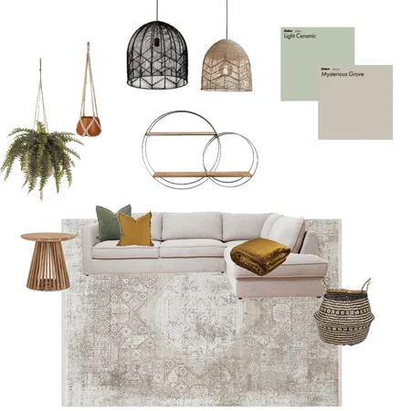 Minimal Earthy Living room Interior Design Mood Board by decorate with sam on Style Sourcebook