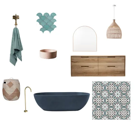 Coastal Bathroom Interior Design Mood Board by Alana Turner on Style Sourcebook