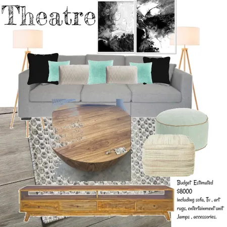 Theatre Room Bennett Springs Interior Design Mood Board by Colette on Style Sourcebook