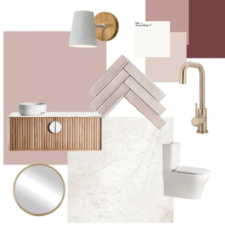pink wc Interior Design Mood Board by Ruth Fisher on Style Sourcebook
