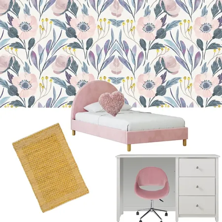 girls flower room Interior Design Mood Board by D_designs on Style Sourcebook