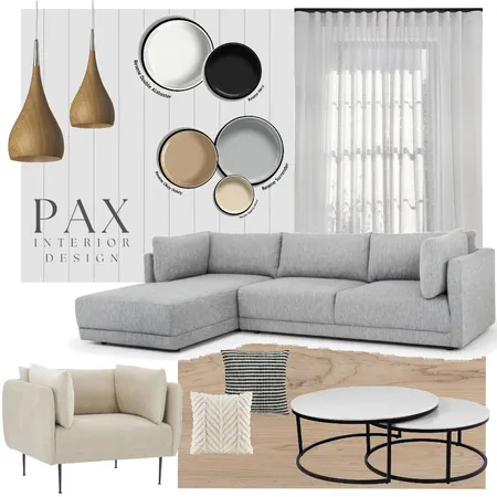 Scandinavian Living Room Interior Design Mood Board by PAX Interior Design on Style Sourcebook