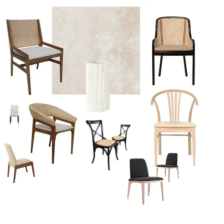 travertine and matching chairs Interior Design Mood Board by cettina on Style Sourcebook