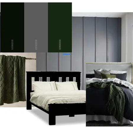 Master bed grey wall Interior Design Mood Board by teesh on Style Sourcebook
