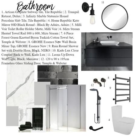 Module 9 Bathroom Interior Design Mood Board by wbirkett on Style Sourcebook