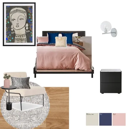 Master bedroom - pink cover Interior Design Mood Board by smallnads on Style Sourcebook