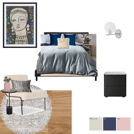 Master bedroom - blue cover Interior Design Mood Board by smallnads on Style Sourcebook