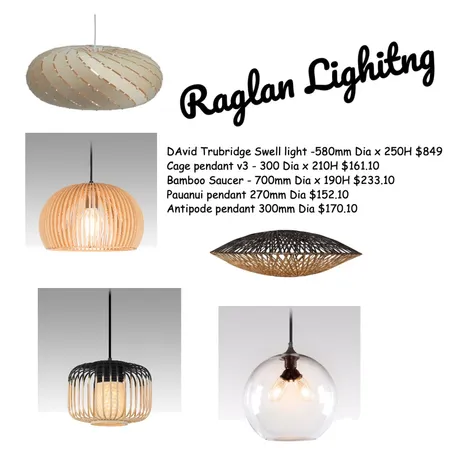 Raglan Lighting Interior Design Mood Board by Leigh Fairbrother on Style Sourcebook