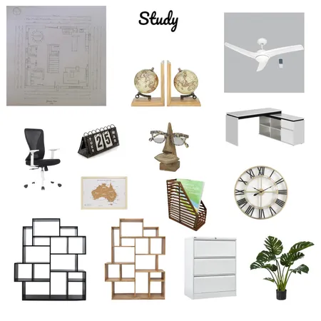 study Interior Design Mood Board by sone on Style Sourcebook