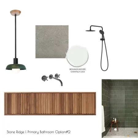 Stone Ridge l Primary Bathroom Option#2 Interior Design Mood Board by hoogadesign@outlook.com on Style Sourcebook