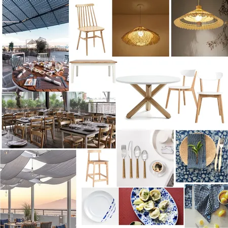 Restaurant theme R1 Interior Design Mood Board by I.Naguib on Style Sourcebook