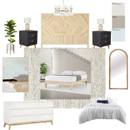 Modern farmhouse bedroom Interior Design Mood Board by Jerickaparker on Style Sourcebook