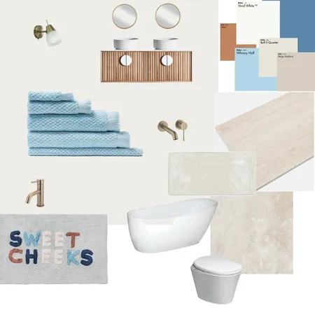 blue bathroom Interior Design Mood Board by Ruth Fisher on Style Sourcebook