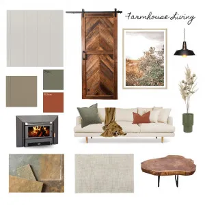 Farmhouse Living Interior Design Mood Board by kristyholman on Style Sourcebook