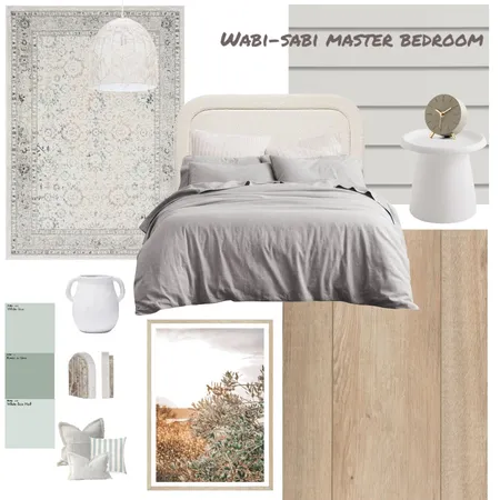 Wabi-Sabi Master Bedroom Interior Design Mood Board by anna05 on Style Sourcebook