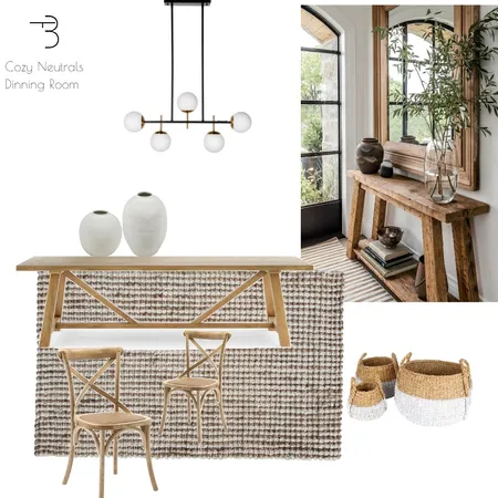 cozy neutrals dinning room Interior Design Mood Board by Bakithi Thukwana on Style Sourcebook