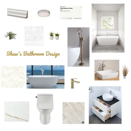 Shaw's Bathroom Design Interior Design Mood Board by Adele Shaw on Style Sourcebook