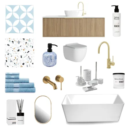 apartment by the sea bathroom Interior Design Mood Board by sun goldenberg on Style Sourcebook